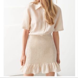 NWT: & Other Stories Smocked Shirt Dress (Size 6)